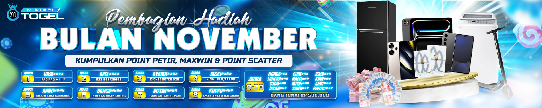 ID PEMENANG NOV